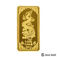 在飛比找PChome24h購物優惠-Jove gold漾金飾 守護平安黃金條塊 - 0.3台錢(