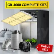 GROZY GR 4000 LED Grow Light 150x150x200cm Tent 6 inch Carbon Filter Fan Combo