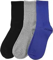 NOLITOY 3 Pairs of Men' High Cut Cotton Socks No Show Sports Socks for Running Hiking and Cycling Includes and Light Grey Options