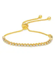 Graziela Gems 18K Yellow Gold Diamond Bolo Bracelet