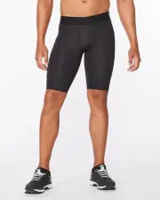 DEAL | 2XU Mens Force Compression Shorts - Black/Gold