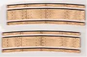 Blair Line N Laser-Cut 12"-14" Radius Curved Wood Grade Crossing (2) ~ 011
