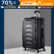 28" 75cm Luggage Trolley Travel Suitcase Set Hard Case Lightweight Strap T 28-BK