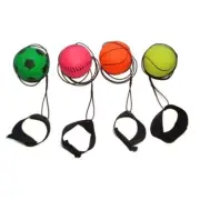 4 pcs Return Rubber Sport Ball on Nylon String with Wrist Band for Exercise or P