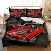 v2867 Bed Sheets Fast Car Bugatti Boys Duvet Cover Set Bedroom Decor Doona Cover Bed Sheets IU2867