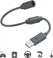 CSDWELL USB Breakaway Cable for Logitech G920 G923 G27 G29 Driving Force & Thrustmaster Ferrari 458 Spider Racing Wheel Cord, Guitar Hero & Xbox USB Plug