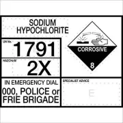 Sodium Hypochlorite - Information Panel | Hazchem Signs