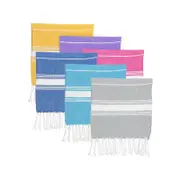 Nicola Spring 100% Turkish Cotton Micro Hand Towel - Set Of 6 Colours