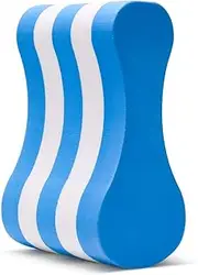 NEAGLORY Swimming Pull Float, Soft Swimming Float Kickboard, EVA 5-Layer Pull Buoy Leg Float, Pool Training Aid, Legs and HIPS Support for Adults, Kids, and Beginners, Blue