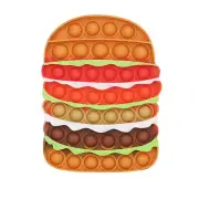 Hamburger Burger Push Pop It Bubble Fidget Toy Sensory Stress Relief Xmas Gift