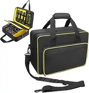 DJ Mixer Bag - 0.4 Inch Padded Audio Mixer Travel Padded Case for Audio Mixers, DJ Controllers & Equipment - Compatible with RODECaster Pro,RODECaster Pro II,TC-Helicon GoXLR (16.5''Lx12.2''Wx7.5''H)