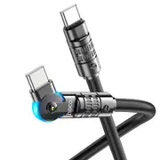 Hoco USB-C to Type-C PD 60W Rotating Charging & Data Cable - 20V / 3A - 1.2m