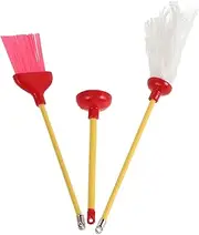 TOYANDONA Mini Mop Model 1/12 Dollhouse Cleaning Tools Boys and Girls Pretend Play Cleaning Toys Educational Dollhouse Furniture Set Miniature Plunger for Boys and Girls