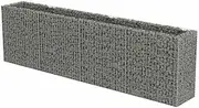 Gabion Raised Bed Galvanised Steel 360x50x100 cm | Large Outdoor Garden Planter for Vegetables & Flowers | Durable Rust-Resistant Design | Perfect for Backyard, Patio & Landscaping