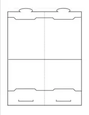 Print-Ready Tri-Fold Table Tent (3-3/4"x 4-1/4") 2-UP on 8.5"x11" Paper-100 Shts