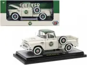 1958 GMC Stepside Pickup Truck Light Beige with Green Top "Quaker State" Limited
