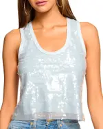 Ramy Brook Chelsey Sequined Tank Top
