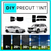DIY PreCut Window Tint Kit Fits ANY Honda 2000-2024 ANY Shades ALL REAR Windows (for: Honda)
