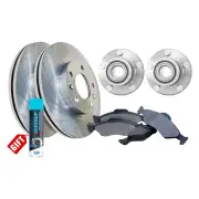 Rear Wheel Bearing Hub Ass + Brake Rotor Pad Kit for Mitsubishi Lancer CH 5 Stud