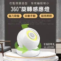 在飛比找PChome24h購物優惠-【USEFUL】360度旋轉智慧感應燈(UL-LED1005