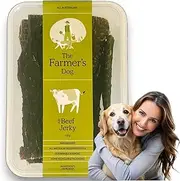 The Farmer's Dog | JUST Beef Jerky :: Raw Air Dried Dog Food Snacks [Pet Food Only], 130g tub, Product of Australia.