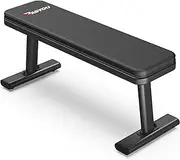 PASYOU Flat Weight Bench, Heavy Duty Workout Bench, Multi-Position Bench Press for Full Body Workout, Fitness Bench Press for Strength Training