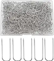 U Shaped Pins for Sewing, Double Blocking Sewing U-Shaped Needles, Jewelry Display Pins Hand Knitting Crochet Projects Needles for Coats, Socks, Quilts