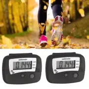 Black LCD Running Step Pedometer Walking Distance Calorie Counter Passomete✨.