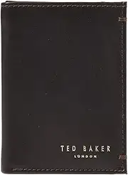 [TED BAKER] Men's Zacks Leather Cardholder, Dark Brown, one Size