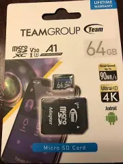 TeamGroup 64GB Micro SD Adapter Card