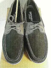 Sperry Top-Sider Men's Leeward 2-Eye BluGrey Boat Shoe New in BOX Size Men's 11M