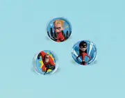Incredibles 2 Disney Pixar Movie Kids Birthday Party Favor Toy Bounce Balls