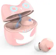 Wireless Earbuds Bluetooth 5.0 Earphones Cartoon Sweat-Proof in-Ear Noise Reduction for Sports