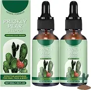 2pcs Cactus Pear Seed Oil Organic Cold Pressed - Anti-Ageing Oil Against Wrinkles & Dark Circles, Firming & Moisture for Face, Body & Hair, For All Skin Types Body Oils