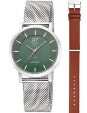 ETT Eco Tech Time ELS-11618-81MS Ladies Watch Atacama Solar Radio Controlled 36m