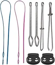 Tofficu Magnetic Threader Elastic Threader Kit for Jewelry Making 8pcs Drawstring Cords Replacement Sewing Thread