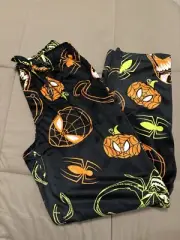 Spider-Man Halloween Pumpkin Minky Fleece Lounge Pajama Pants Men’s Size M NEW!