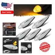 5pc Amber Yellow LED Cab Marker Lights for Kenworth, Peterbilt & Freightliner