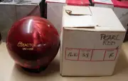 =16.10, TW 3.4 1987 Star Trak REACTOR Urethane Bowling Ball Red Pearl Solon OH