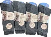 [QZ FASHION] 4 Pairs Men’s Military Thermal Socks – Army Style Boot Socks for Hiking, Walking & Work – 2.8 TOG Warm, UK Size 6-11