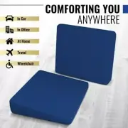 11 Degree Seat Wedge High Density Foam Cushion Car Offic Chair Back Support BLUE