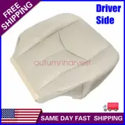 Driver Bottom Leather Seat Cover Light Tan For 2005 2006 Chevy Suburban Tahoe