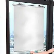 Blackout Roller Shades Sun Shading Blinds Insulation Telescopic Roller Blind Curtain for Rooms Bedroom Living Kitchen Office Car Portable Curtain