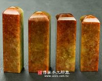 頂級紅翡緬甸玉臍帶印章《半手工噴砂》六分，正常高度，單章。全配包裝。傳家手工印章