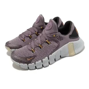 【NIKE 耐吉】訓練鞋 Wmns Free Metcon 4 PRM 女鞋 藕紫 古銅金 健身 舉重 運動鞋(DQ4678-500)