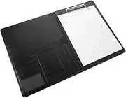 DOITOOL Document Binder Portfolio Resume Folder Interlayer Bag Card Slot Metal Clip Office Supply for Business