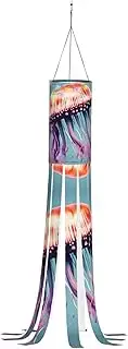 Halloween Garden Jellyfish Windsock Lights Halloween Lighted Windsock for Patio Yard Pathway Party Decor