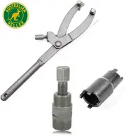 3Pcs Spanner Wrench Magneto Fly Wheel Clutch Hub Adjustable Tool + 24Mm & 27Mm a
