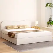 Bed Frame King Size Boucle DARA