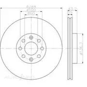 Bremtec Euro-Line GeoZinc Coated Brake Rotor - BDR17360EL